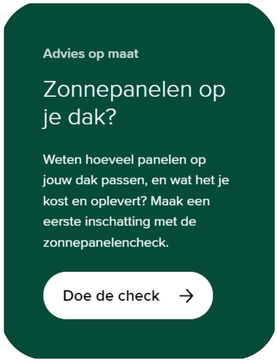 Zonnepanelen check